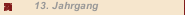 13. Jahrgang